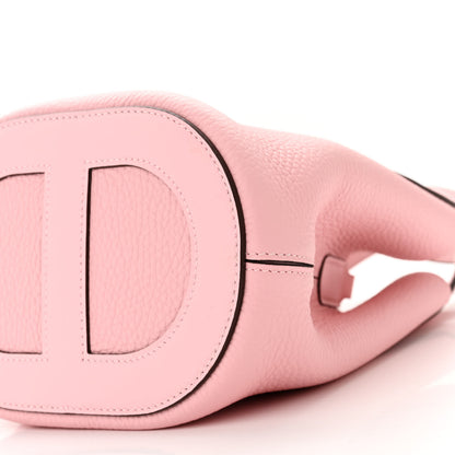 Hermes Taurillon Clemence Swift In-The-Loop 18 Bag Rose Sakura 10 of 11