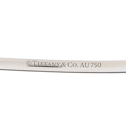 Tiffany 18K White Gold Diamond Metro Bangle Bracelet 3 of 3