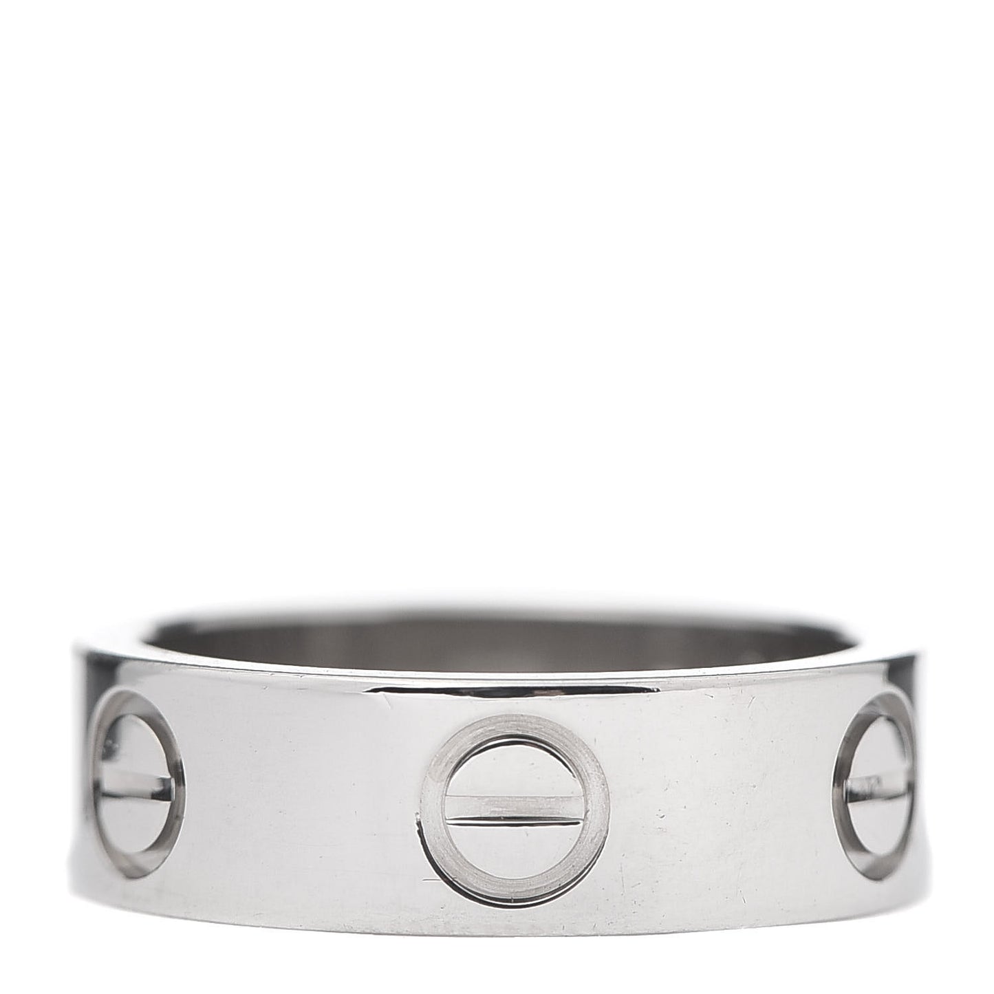 18K White Gold 5.5mm LOVE Ring 49 4.75