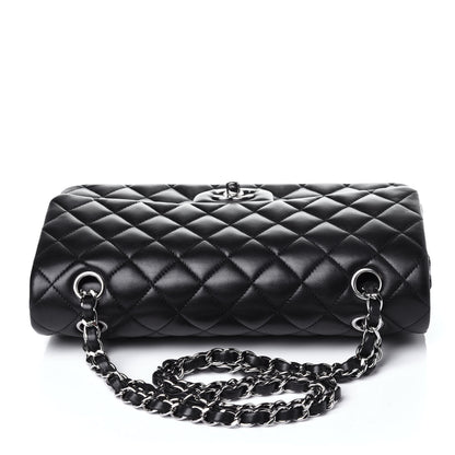 Chanel Lambskin Quilted Medium Double Flap Black 10 of 10