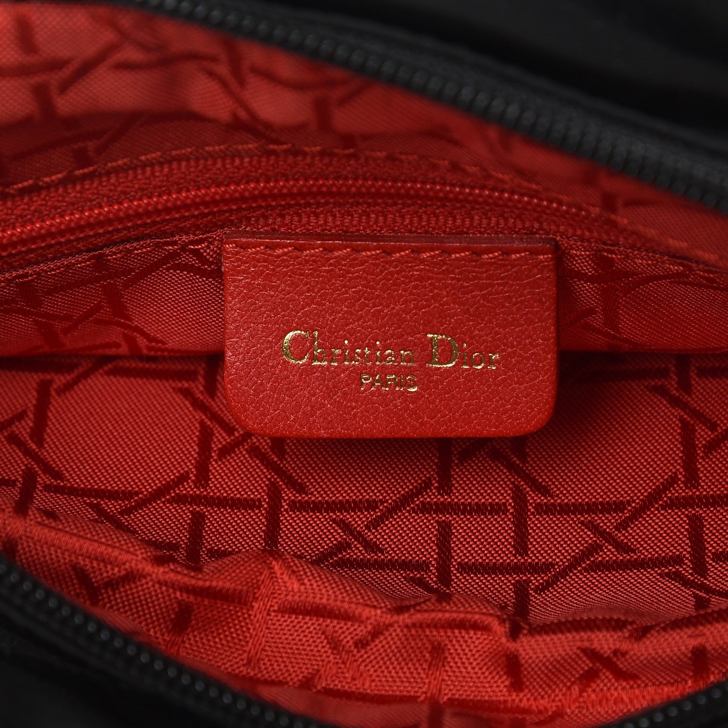 Christian Dior Nylon Cannage Medium Lady Dior Black 8 of 10