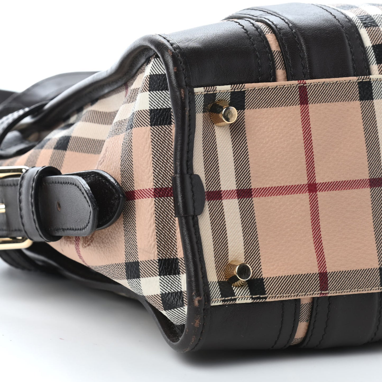 Haymarket Check Minford Portrait Tote Chocolate