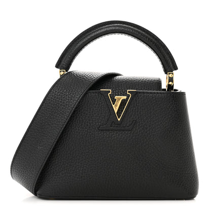 Louis Vuitton Taurillon Mini Capucines Black 1 of 14