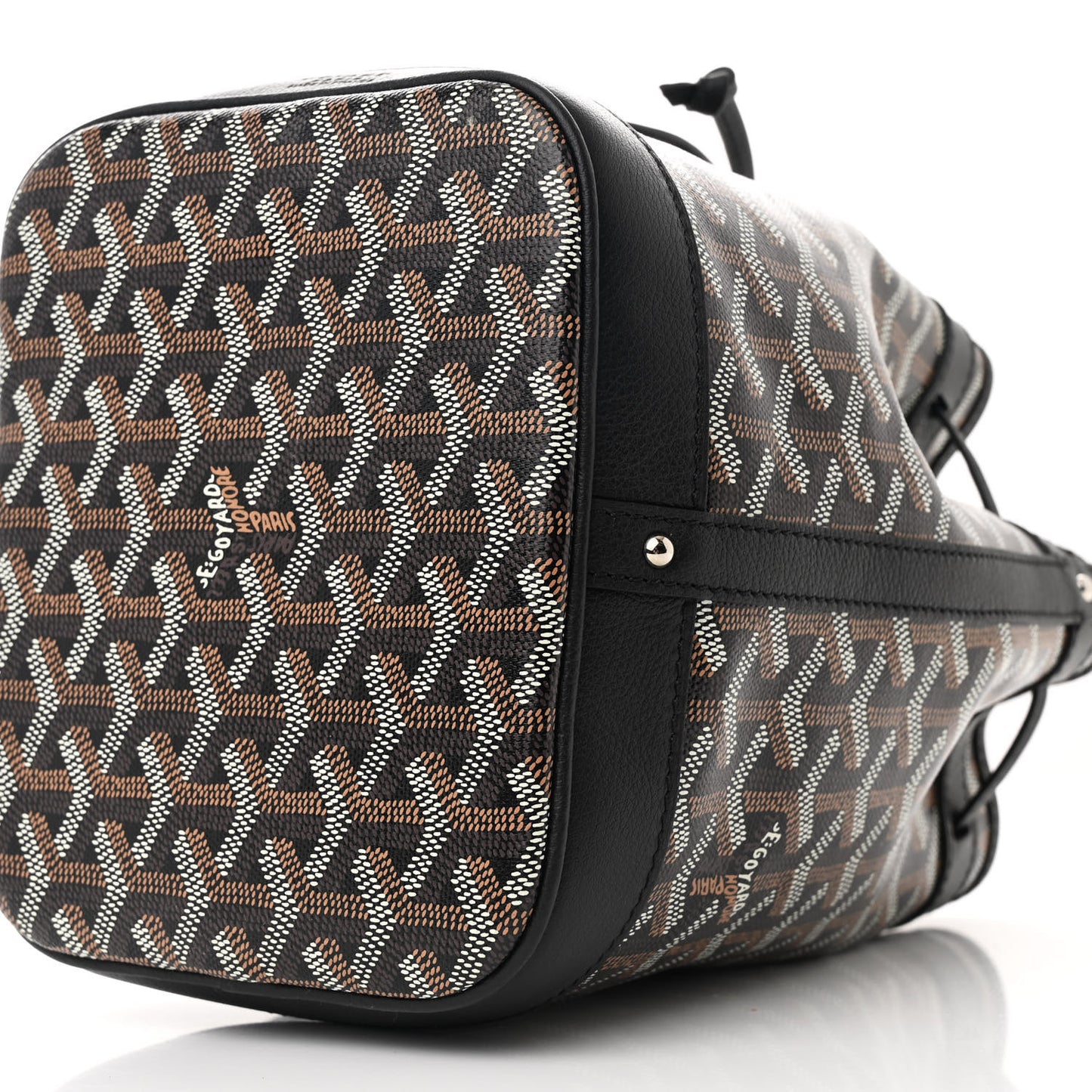 Goyardine Petit Flot Bucket Bag PM Black