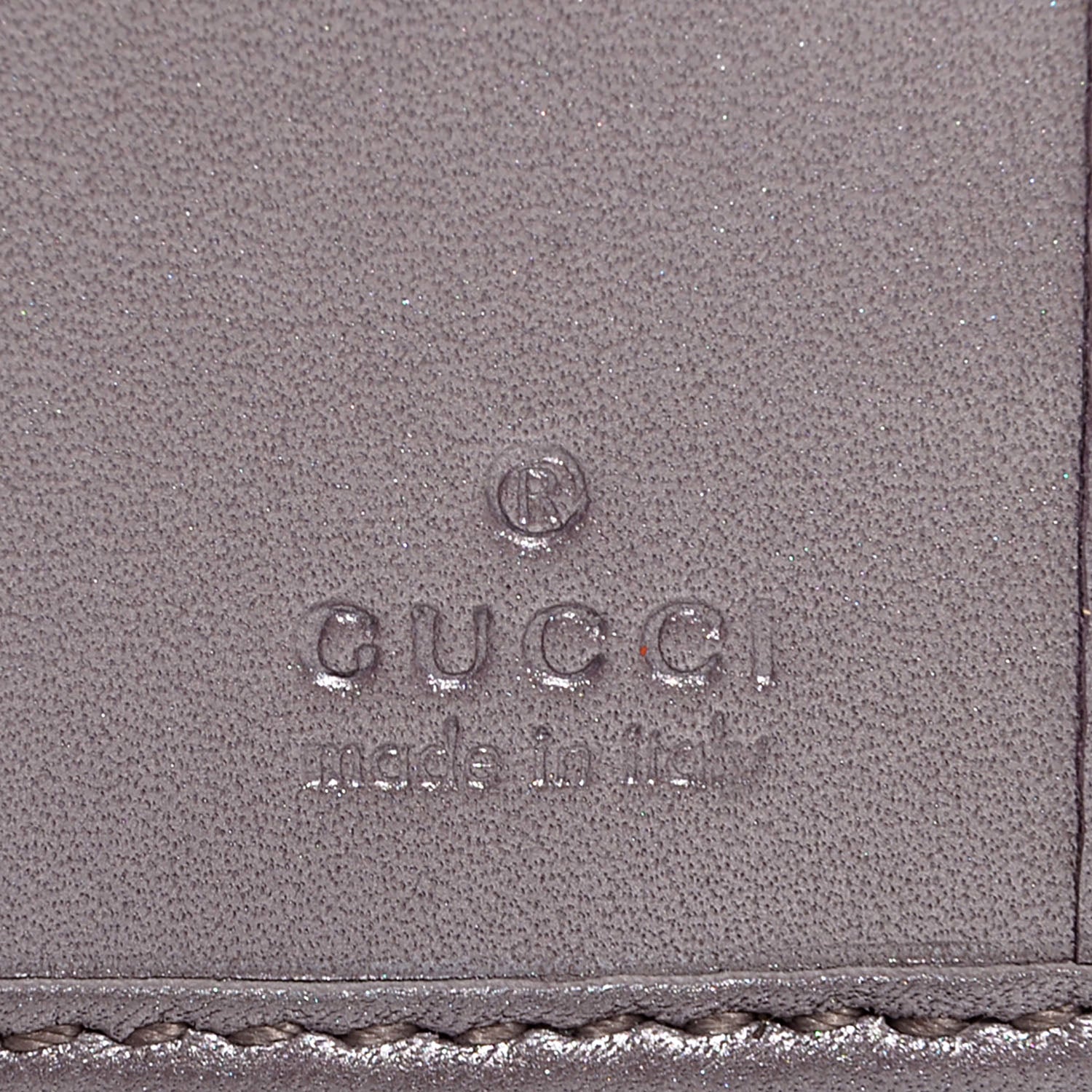Gucci Metallic Soft Guccissima Heart Continental Wallet Lilac 6 of 8
