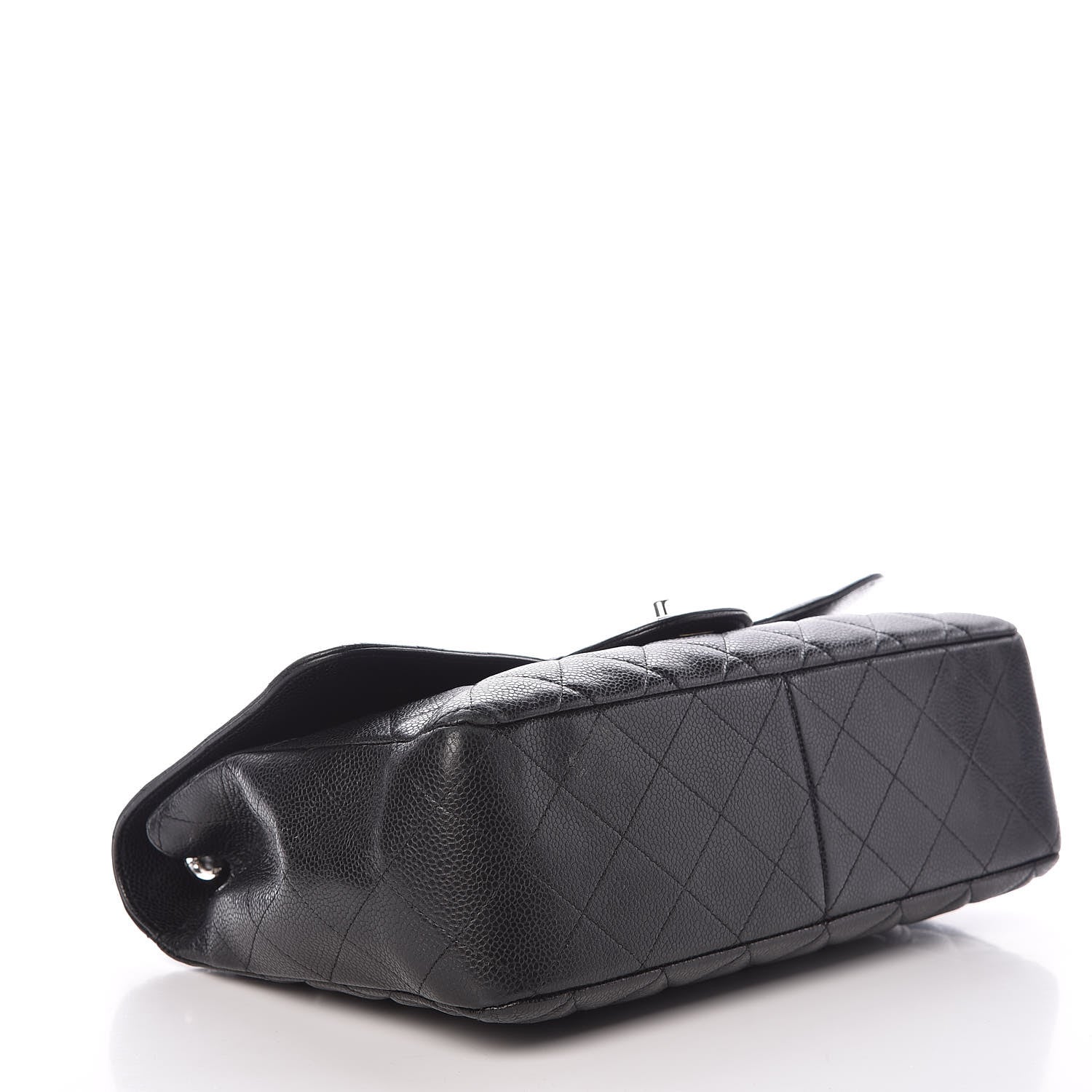 Chanel Caviar Quilted Jumbo Single Flap Black 4 of 17