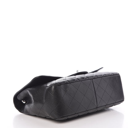 Chanel Caviar Quilted Jumbo Single Flap Black 4 of 17