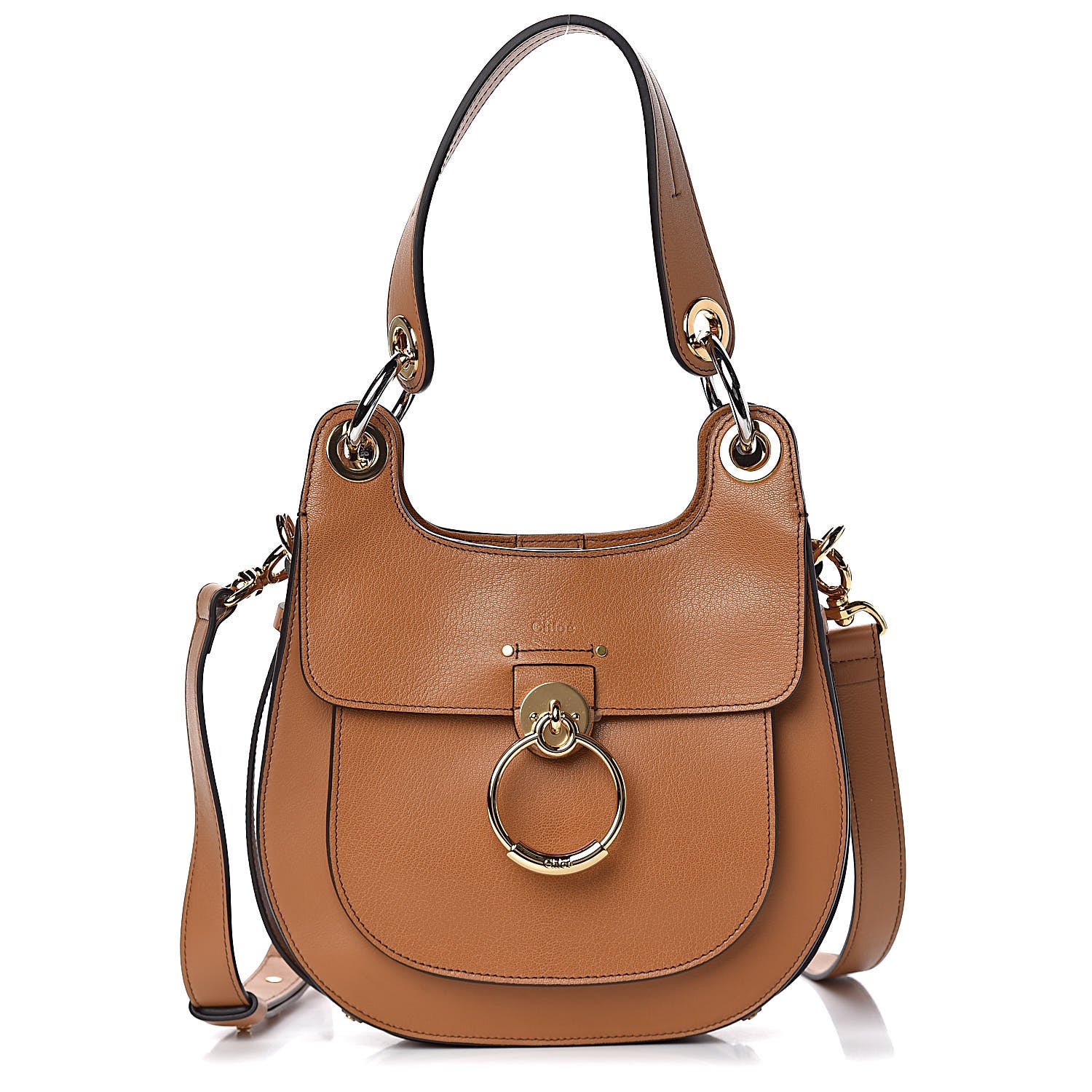 Chloe Calfskin Medium Tess Hobo Autumnal Brown 1 of 9