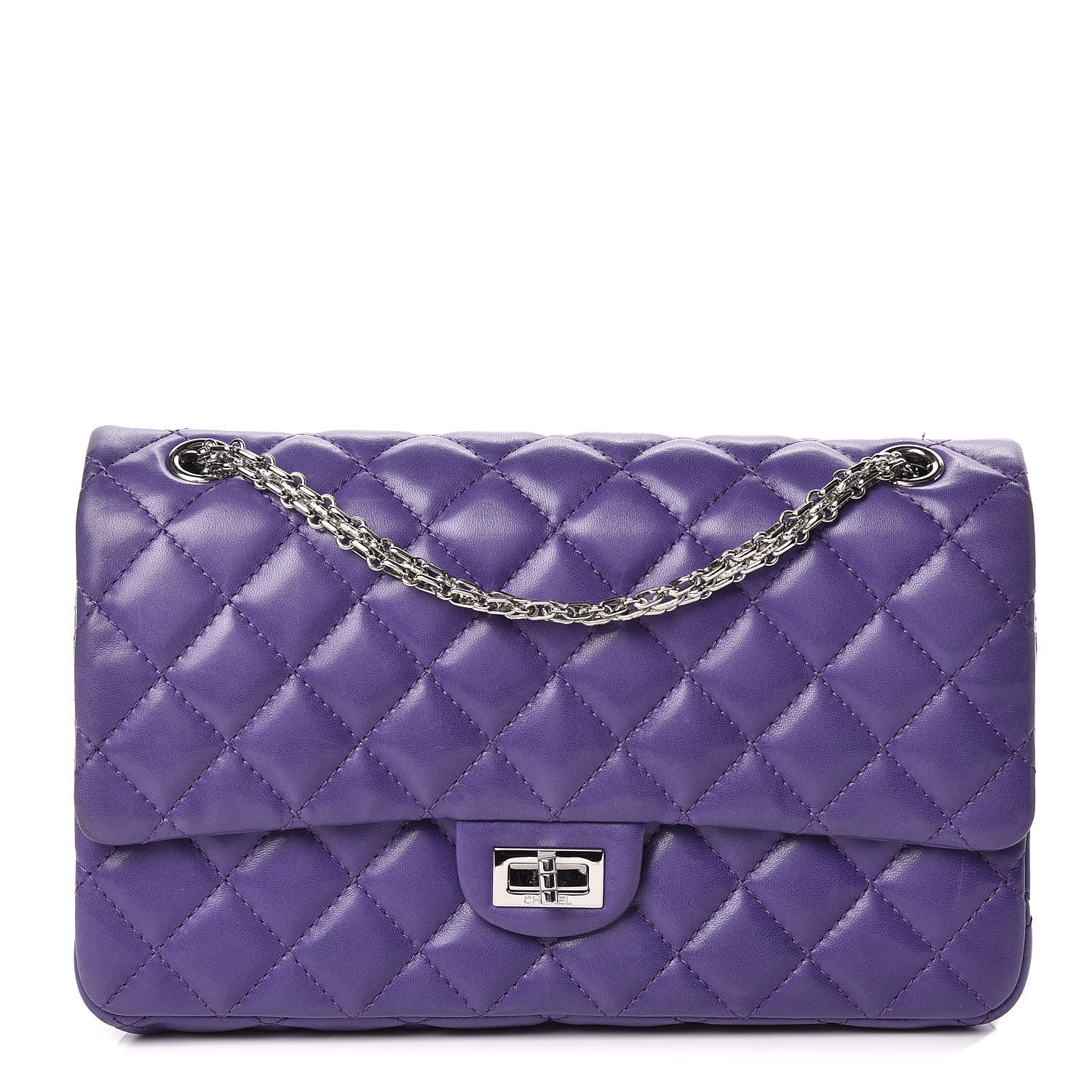 Chanel Lambskin Quilted 2.55 Reissue 226 Flap Purple 1 of 13