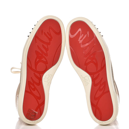 Christian Louboutin Lame Lou Spikes Flat Sneakers 39.5 gold 5 of 10
