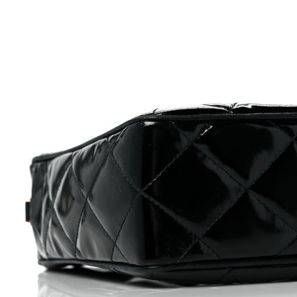 Chanel Patent Quilted Tassel Camera Case Black 7 of 9