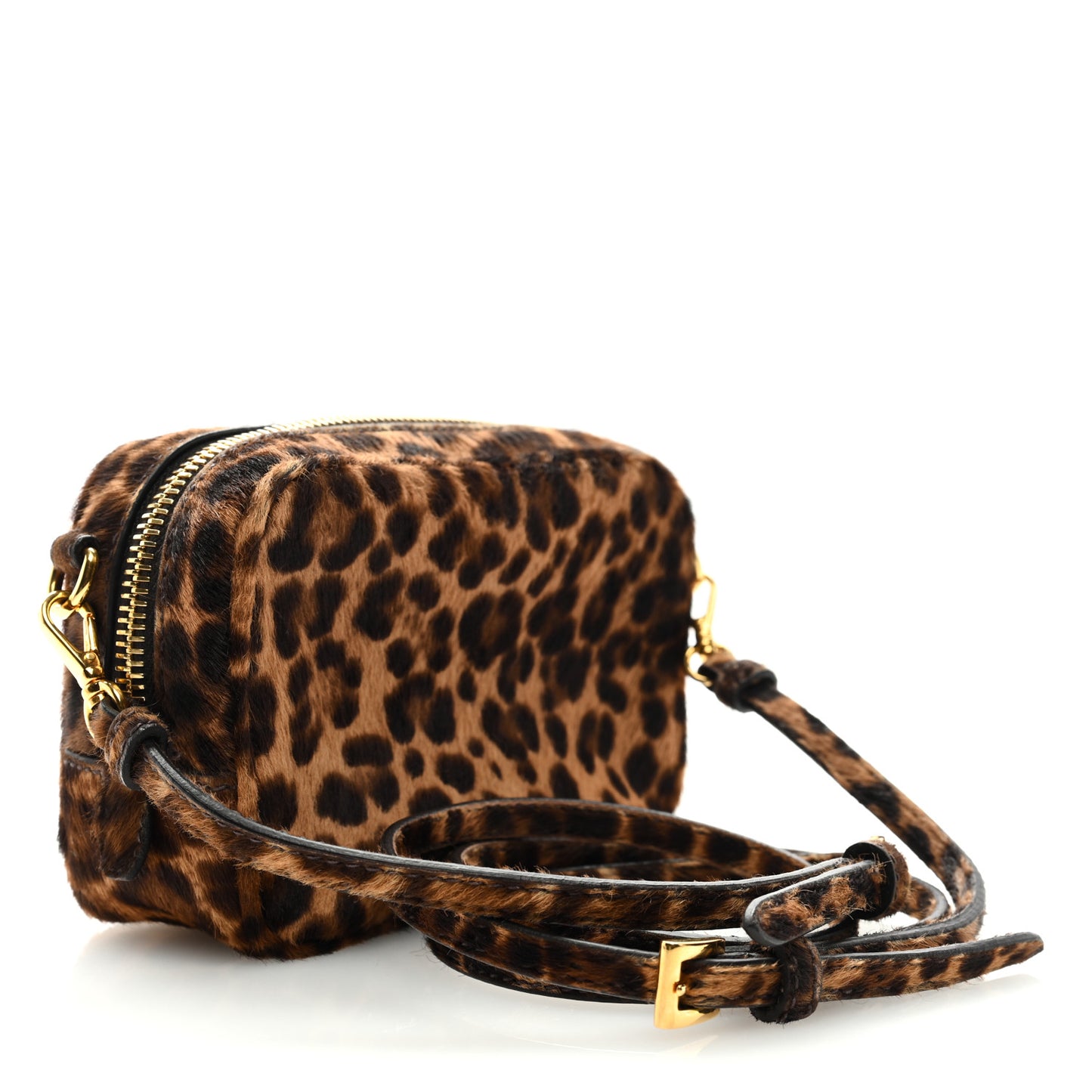 Cavallino Leopard Print Camera Bag