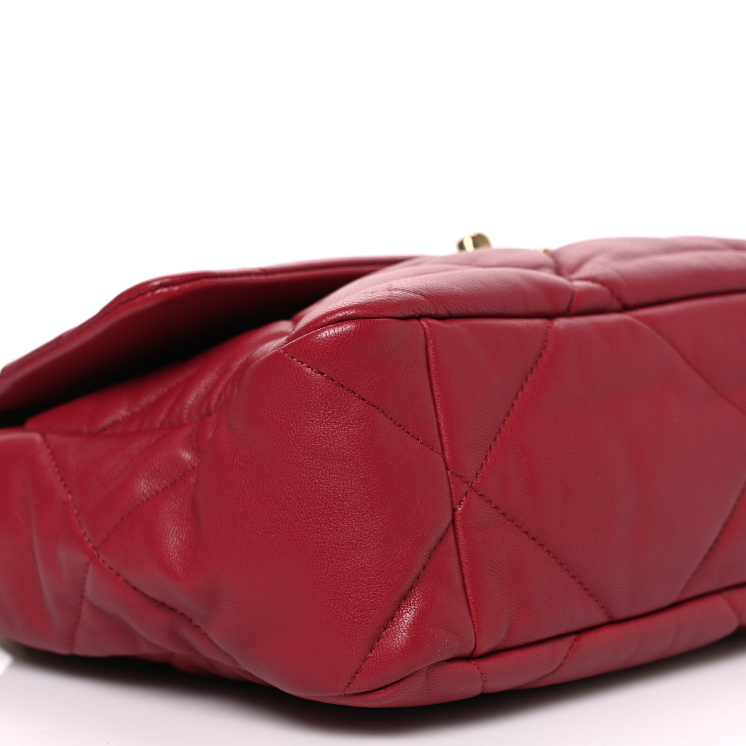 Chanel Lambskin Quilted Large Chanel 19 Flap Red 8 of 9