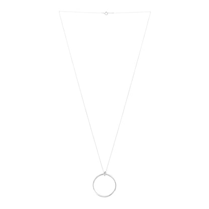 Tiffany Sterling Silver Large Paloma's Melody Circle Pendant Necklace 2 of 5