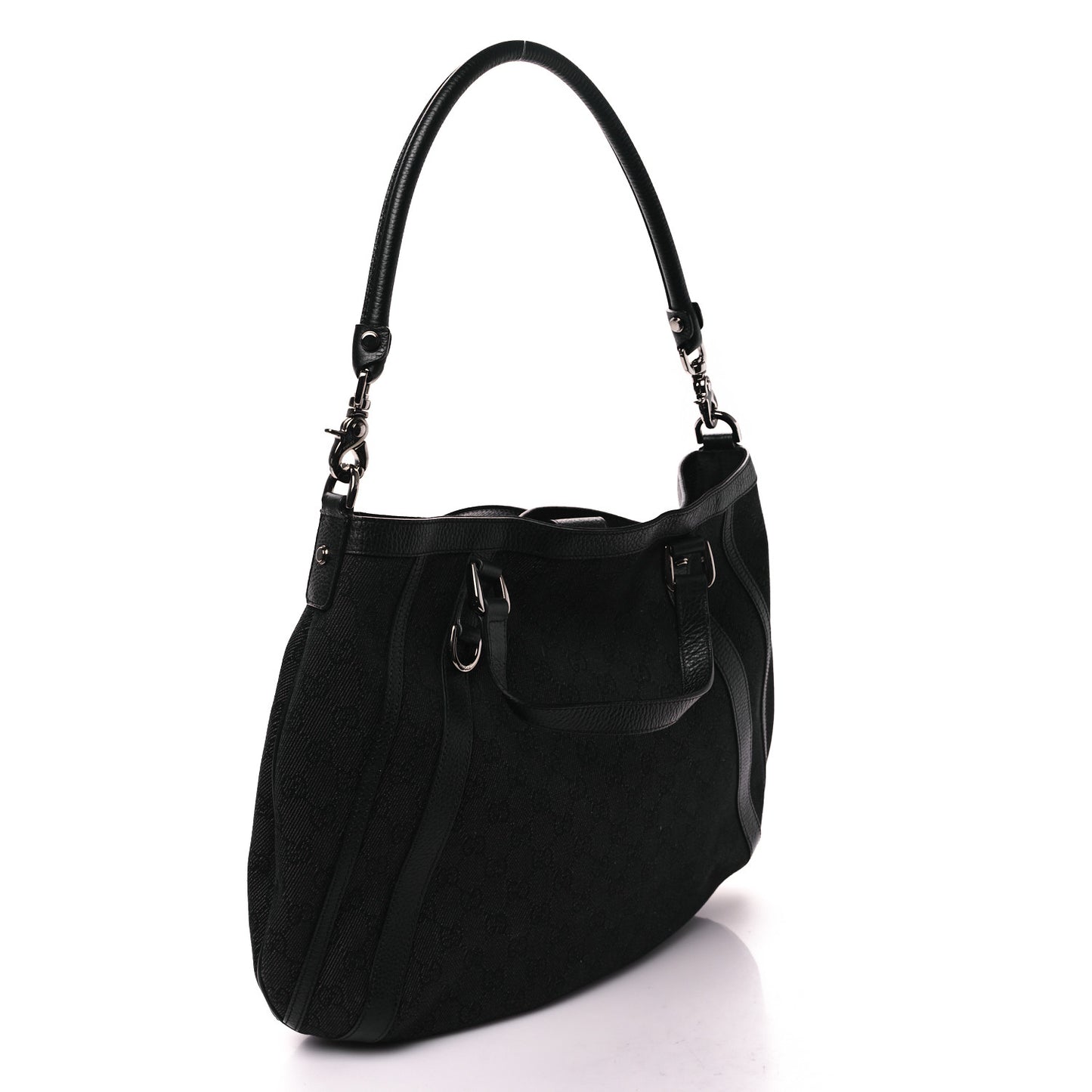 Monogram Medium Abbey Convertible Tote Black