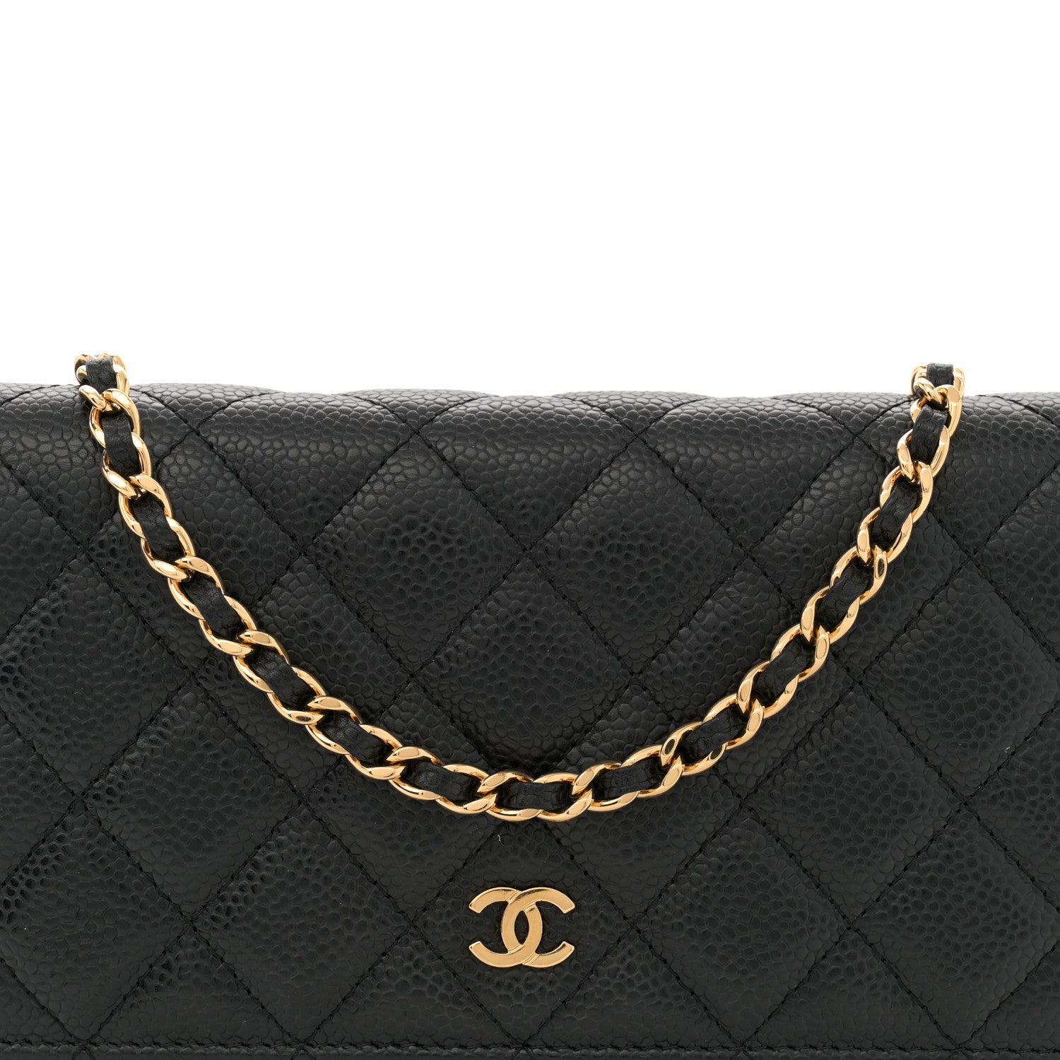 Chanel Caviar Quilted Wallet on Chain WOC Black 8 of 12