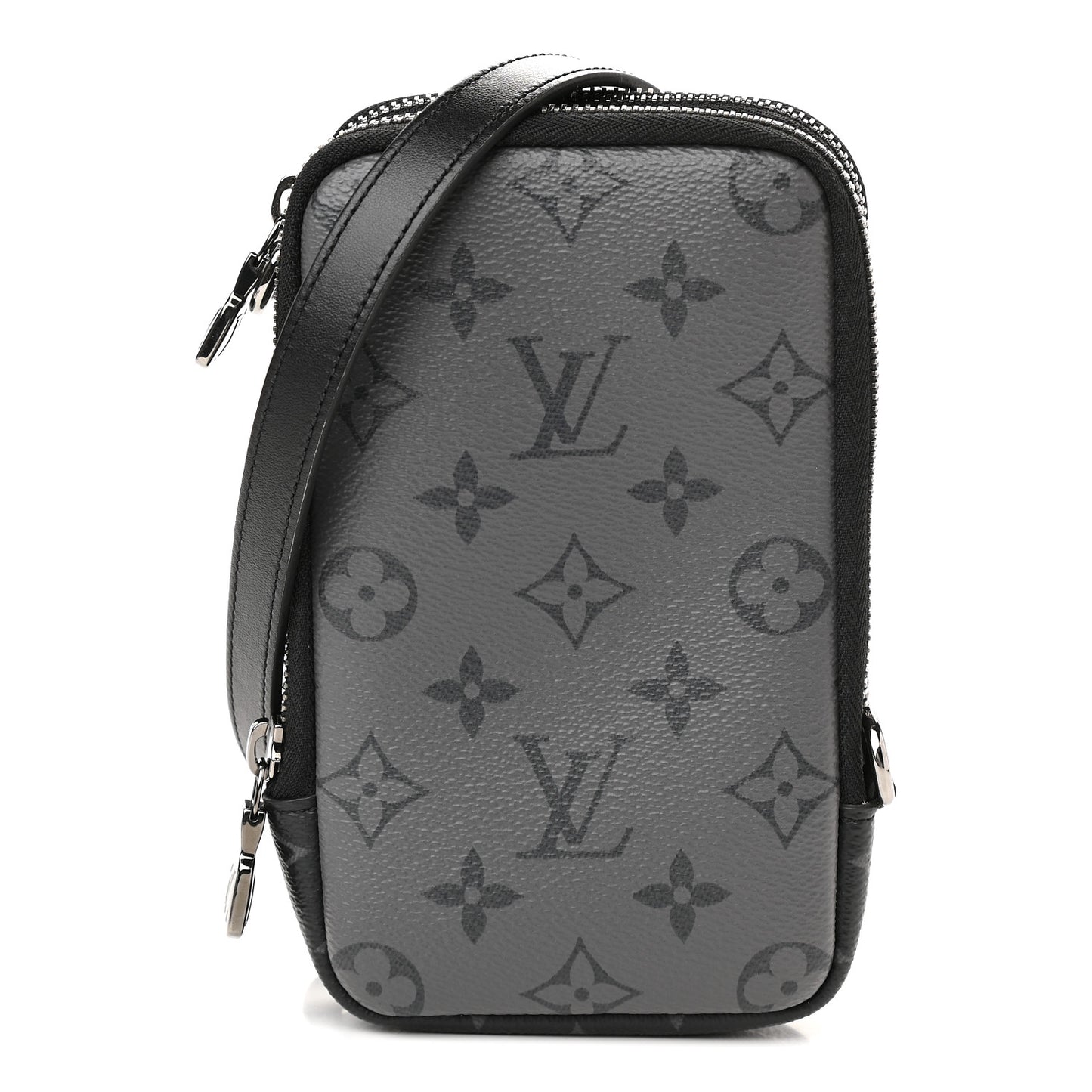 Monogram Eclipse Reverse Double Phone Pouch