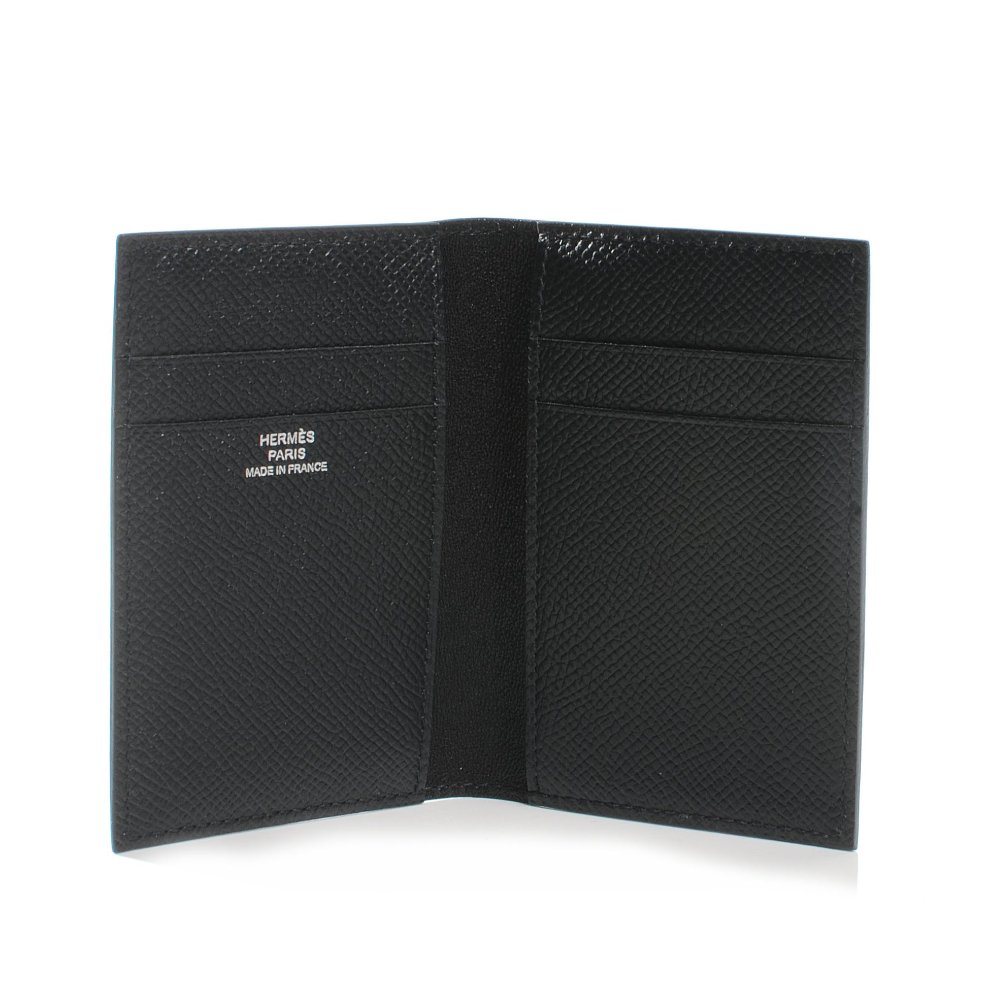 Hermes Epsom MC2 Euclide Card Holder Case Wallet Black 5 of 7