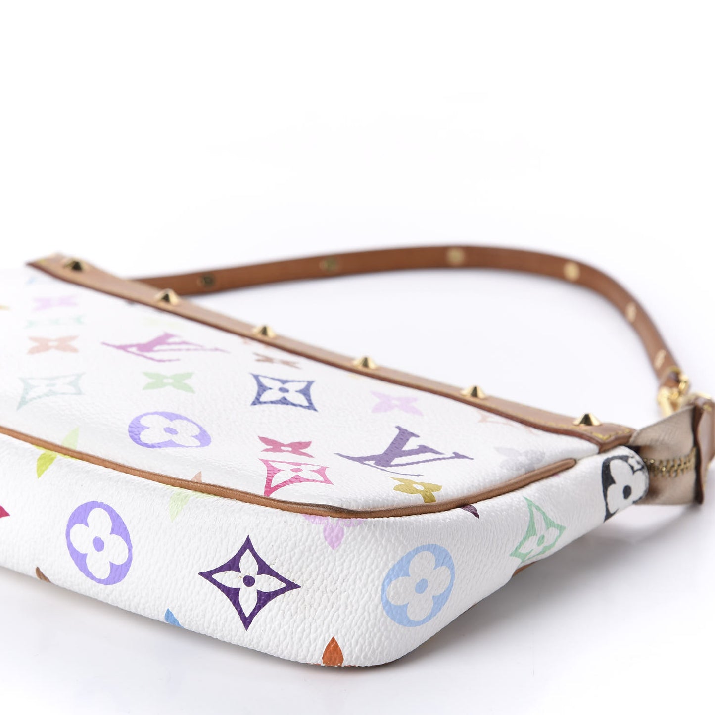 Monogram Multicolor Pochette Accessories White