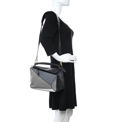 Loewe Calfskin Medium Puzzle Bag Grey Multito 2 of 12