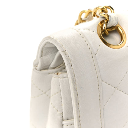 Chanel Lambskin Quilted Small Flap White 17 of 17