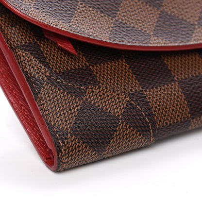 Louis Vuitton Damier Ebene Caissa Wallet Cherry 6 of 8