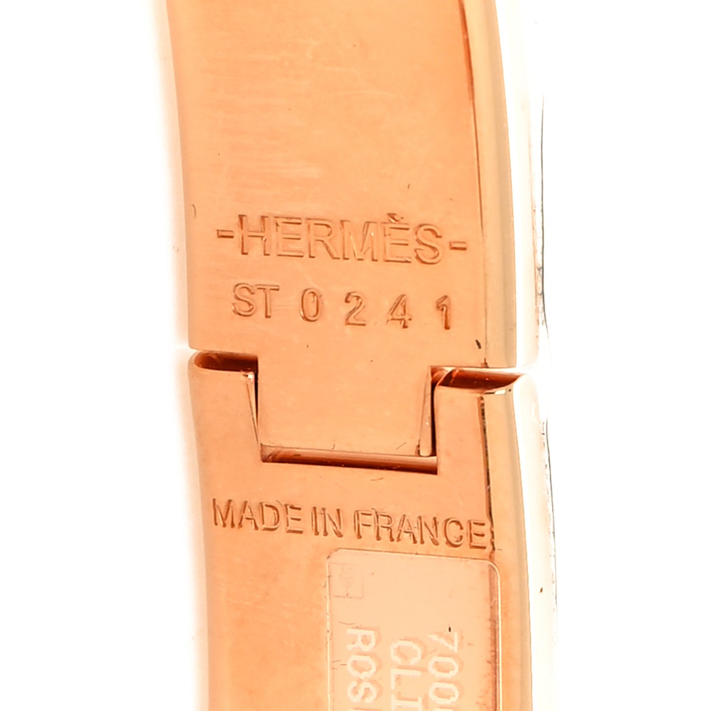 Enamel Narrow Clic Clac H Bracelet PM Rose Dragee