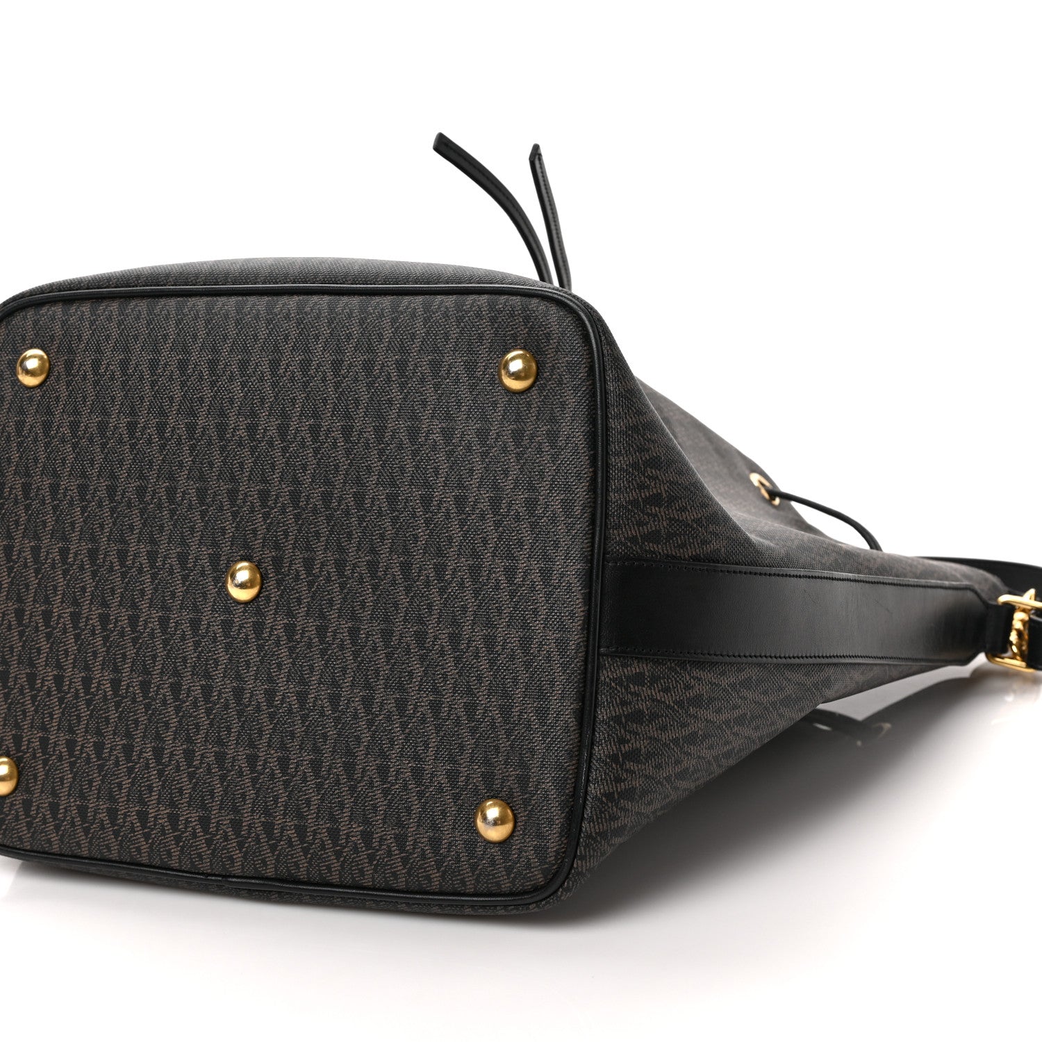 Saint Laurent Toile Classic Monogram Emmanuelle Bucket Bag Black 8 of 8
