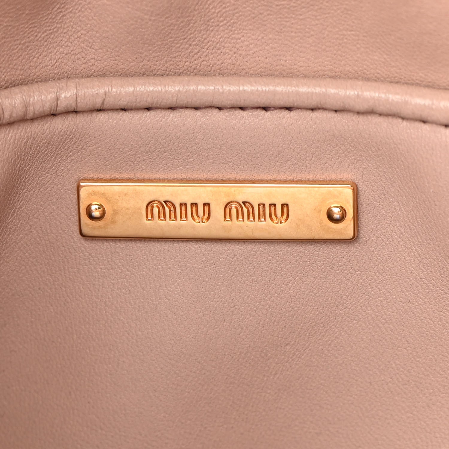 Miu Miu Nappa Matelasse Crossbody Cammeo 5 of 17