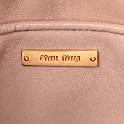Miu Miu Nappa Matelasse Crossbody Cammeo 5 of 17