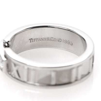 Tiffany 18K White Gold Diamond Atlas Ring 49 4.75 6 of 6