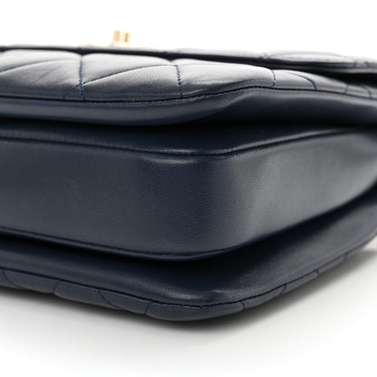 Chanel Lambskin Quilted Small Trendy CC Flap Dual Handle Bag Navy 10 of 11