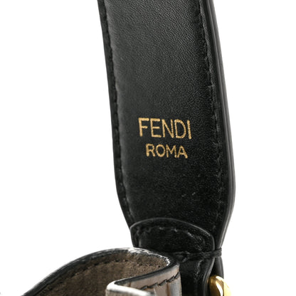 Fendi Vitello Liberty F is Fendi Bi-Color FF 1974 Embossed Mini Mon Tresor Bucket Bag Maya Black 8 of 14