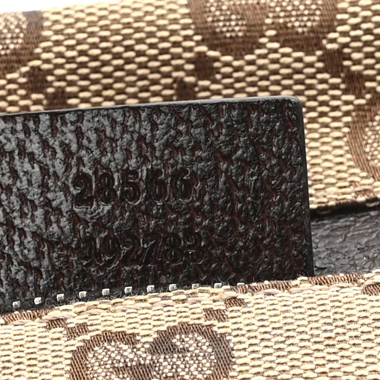 GG Monogram Web Double Pocket Belt Bag Dark Brown
