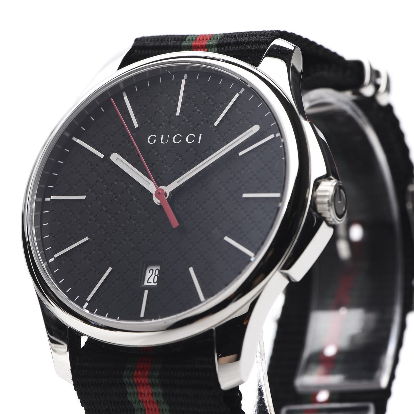Stainless Steel Nylon 40mm G-Timeless Web Quartz Watch Black