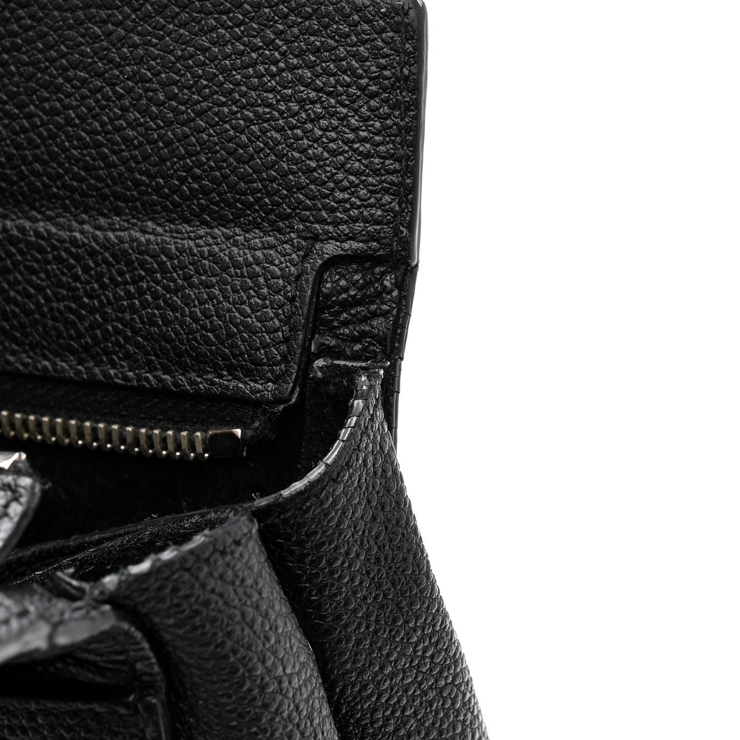 Grained Calfskin Medium Cabas Rive Gauche Black