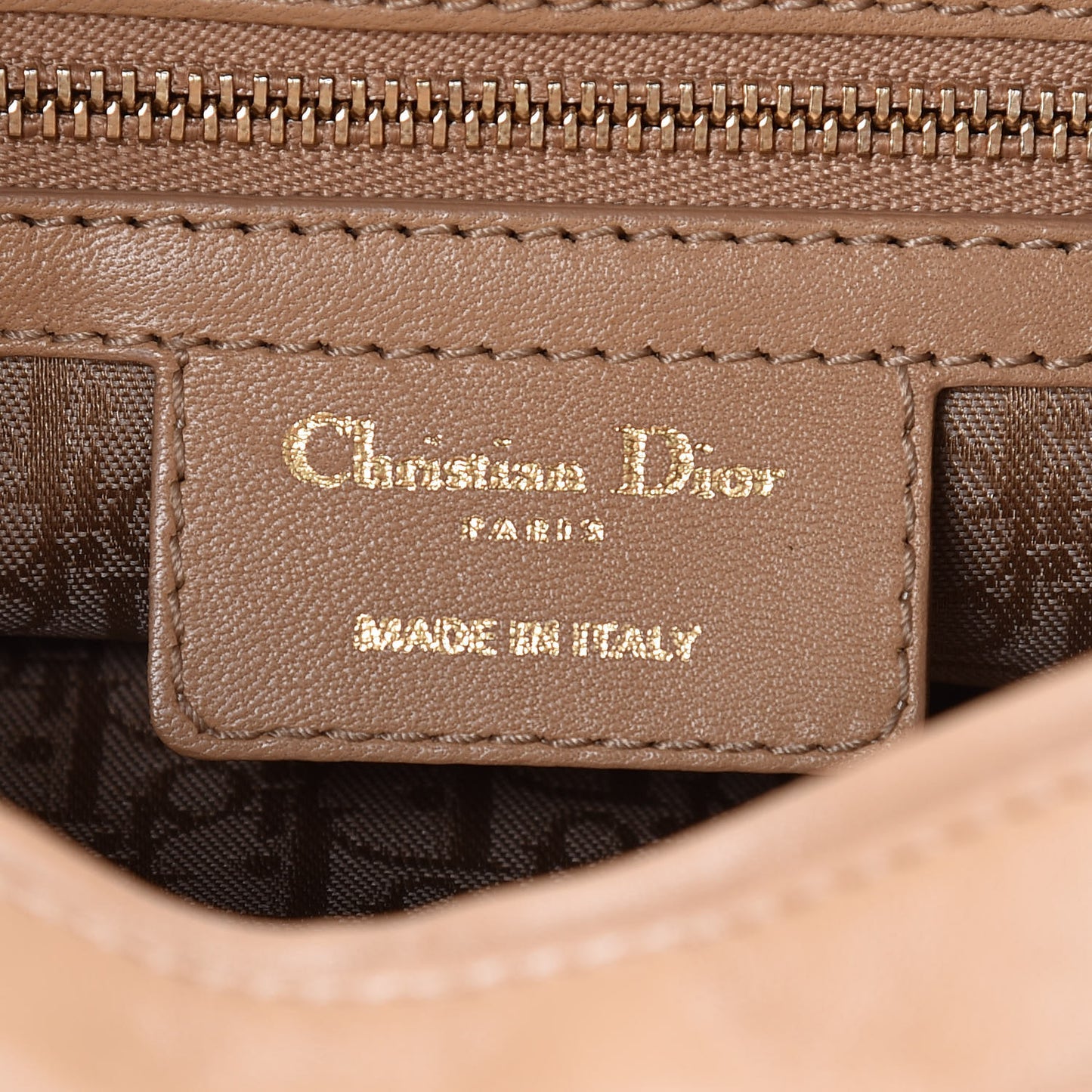 Lambskin Cannage Large Lady Dior Beige