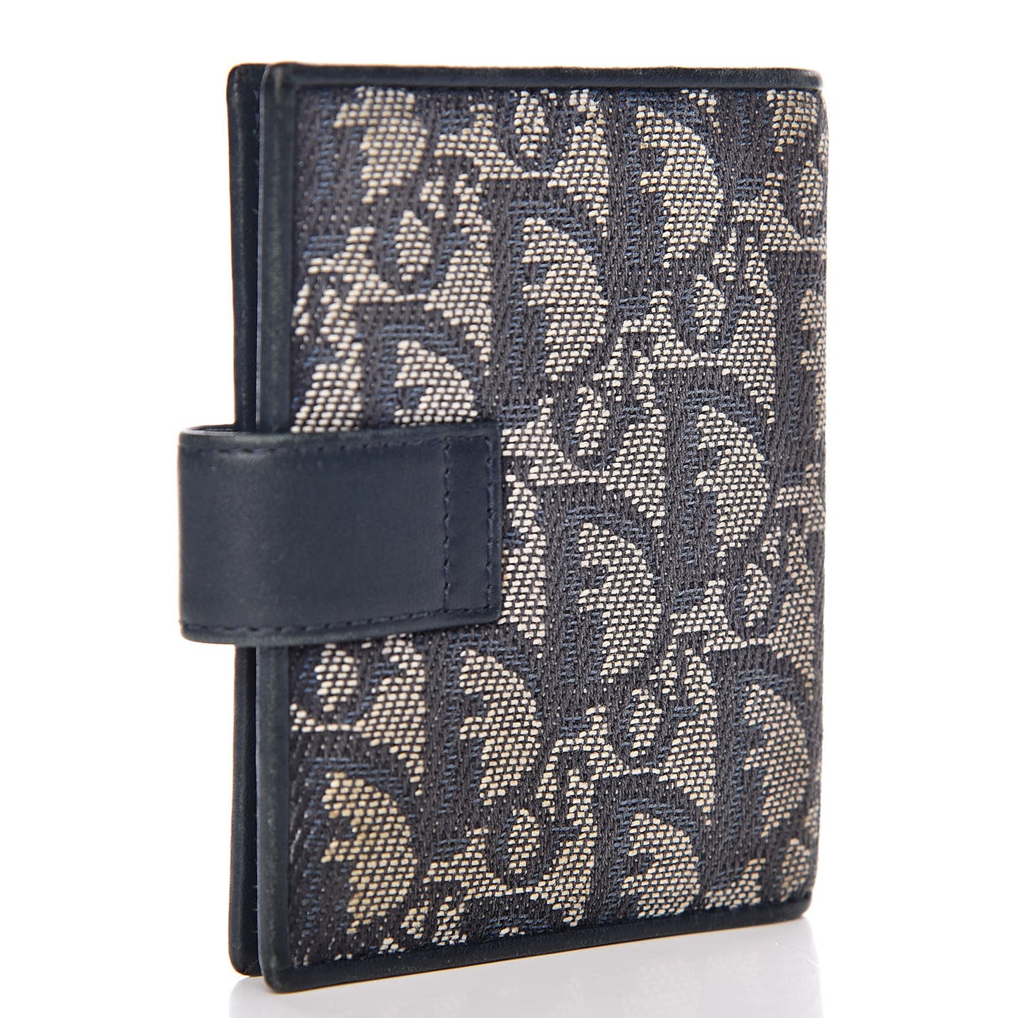 Monogram Compact Wallet Navy