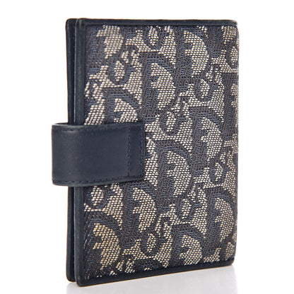 Christian Dior Monogram Compact Wallet Navy 3 of 7