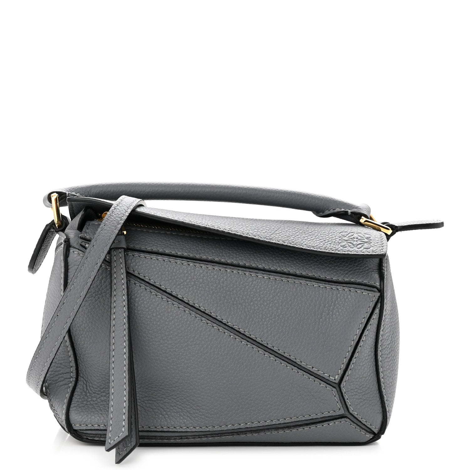 Loewe Calfskin Mini Puzzle Bag Asphalt Grey 1 of 10