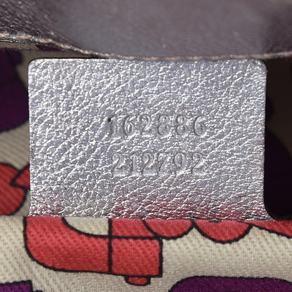 Gucci Metallic Guccissima Medium Britt Tote Silver 9 of 11