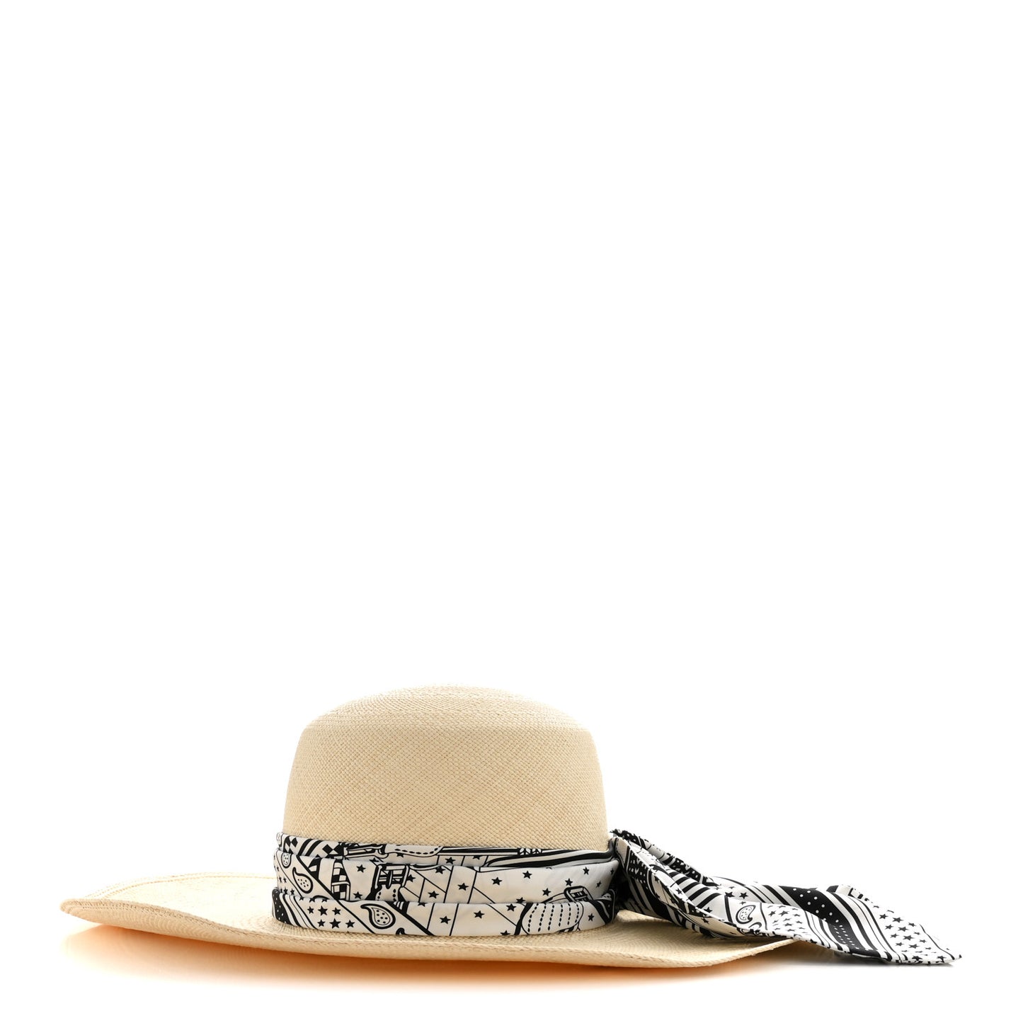 Straw Sangles En ZigZag Ingrid Panama Hat 57 Naturel Black