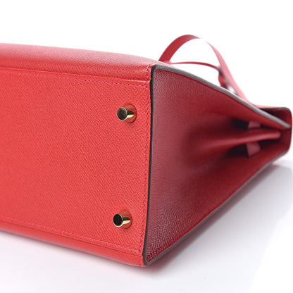 Hermes Epsom Kelly Sellier 32 Rouge Casaque 20 of 35