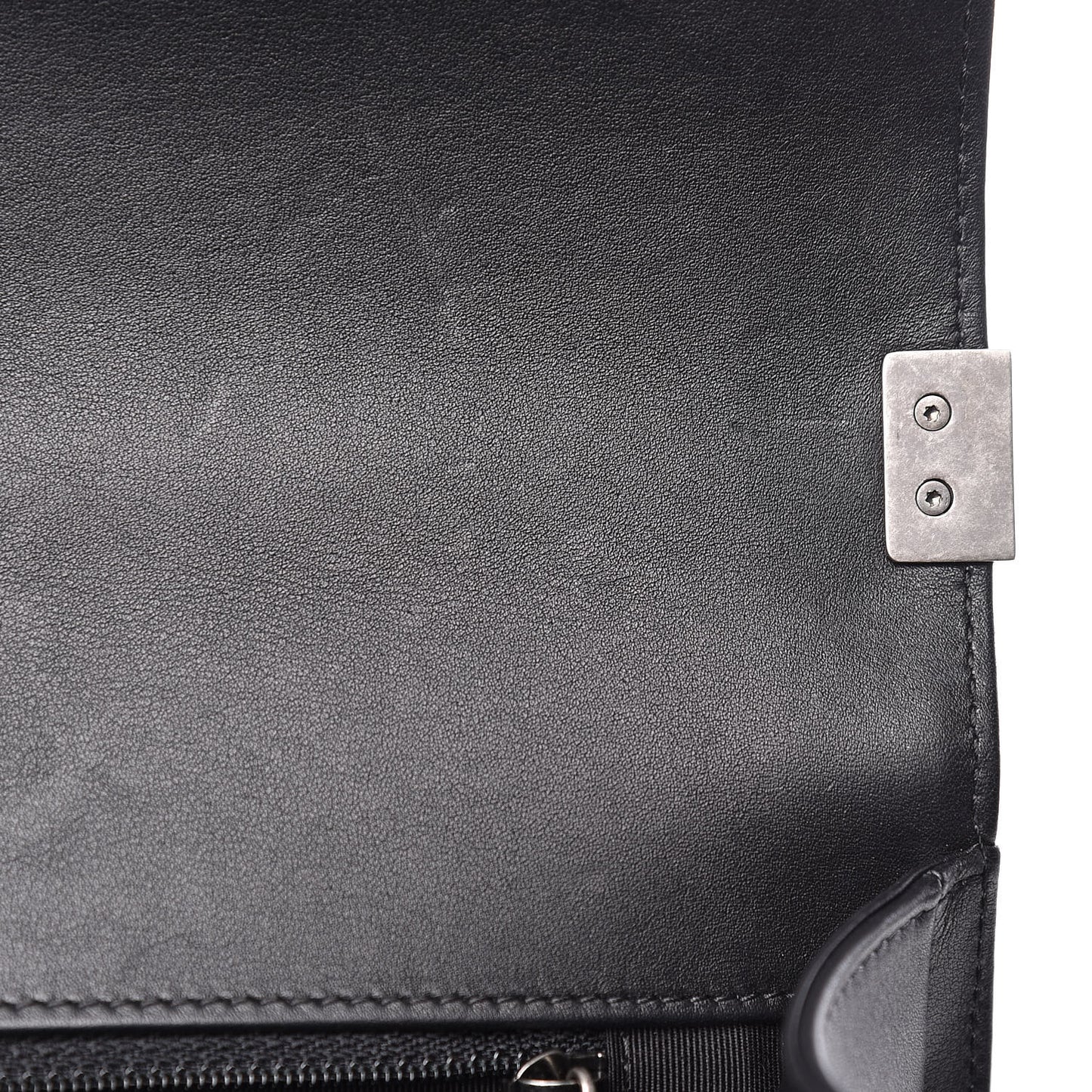 Calfskin Quilted New Medium Boy Flap Black