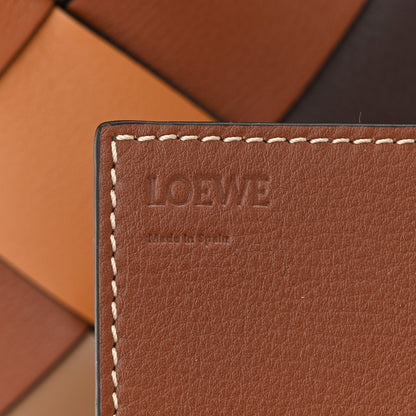 Loewe Calfskin Small Woven Basket Surplus Bag Brown 7 of 11