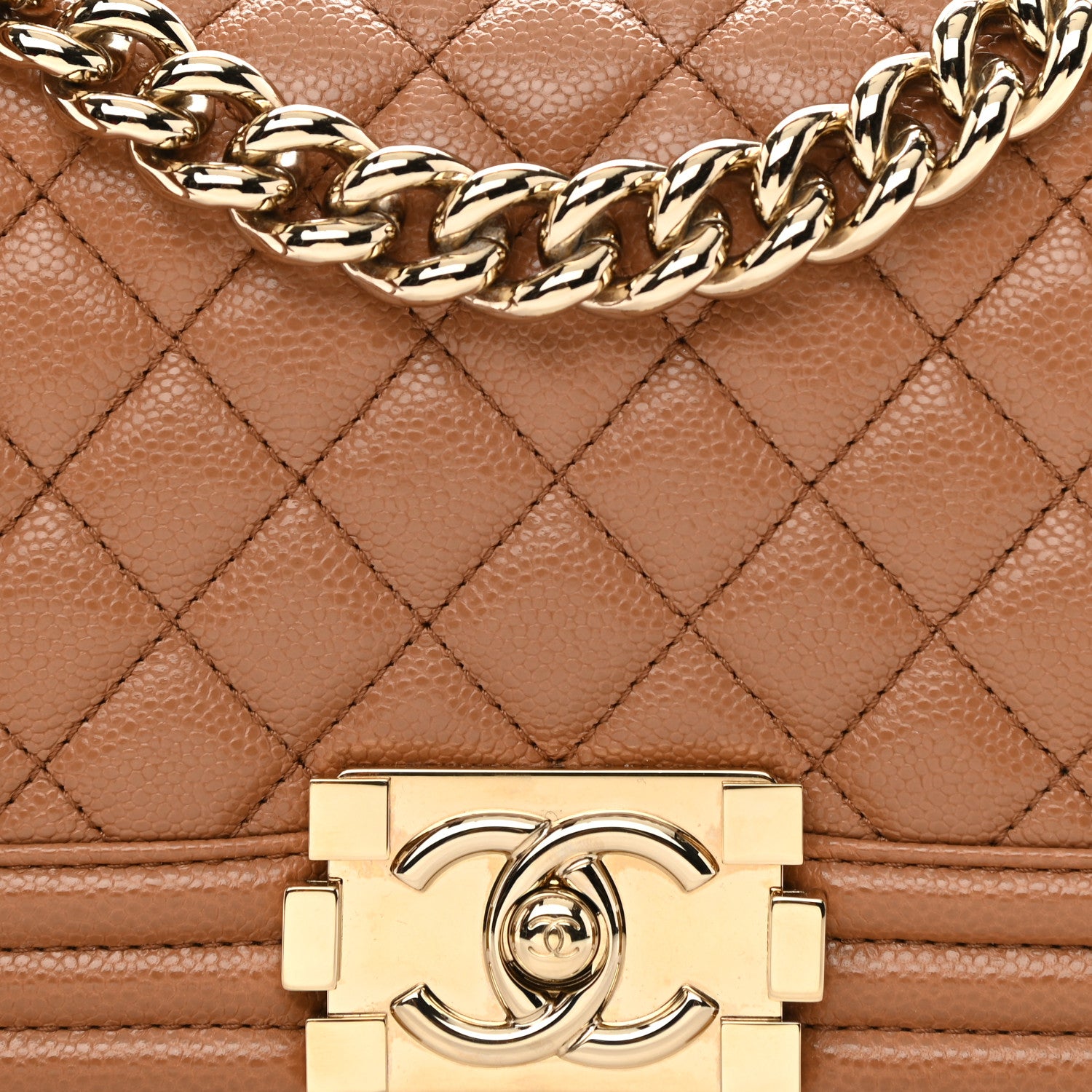 Chanel Caviar Quilted Small Boy Flap Brown 8 of 11