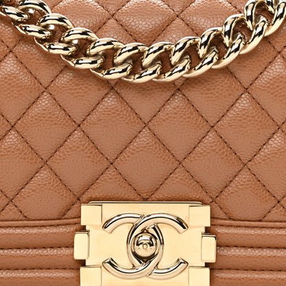 Chanel Caviar Quilted Small Boy Flap Brown 8 of 11