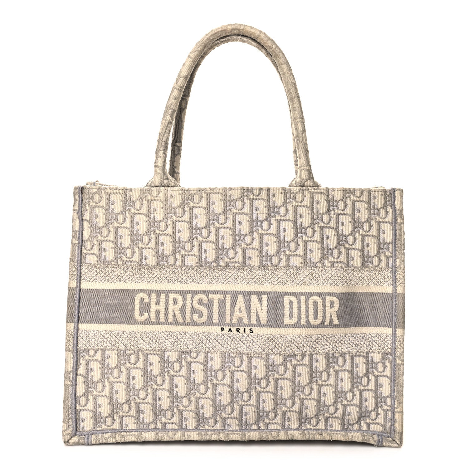 Christian Dior Oblique Medium Book Tote Grey 1 of 17