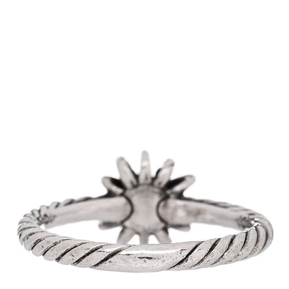 David Yurman Sterling Silver Diamond Petite Starburst Ring 53 6.5 4 of 5