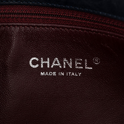Chanel Washed Lambskin Studded Metal Beauty Flap Navy 6 of 11